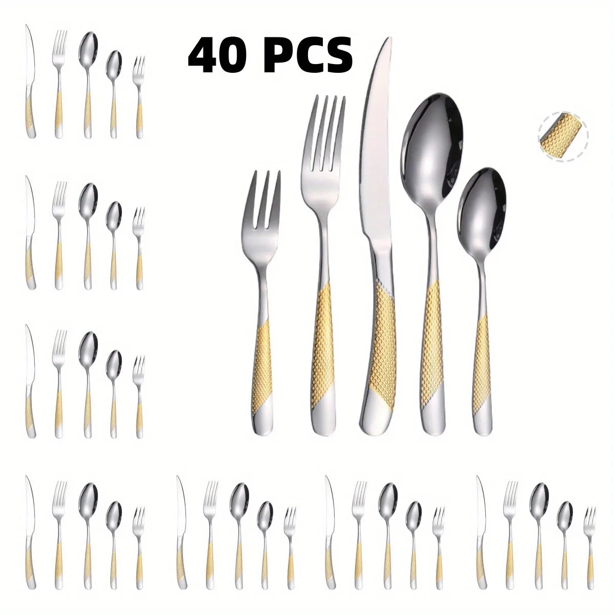 Sophisticated table setting featuring the Ferran stainless steel cutlery set to enhance your dining decor.