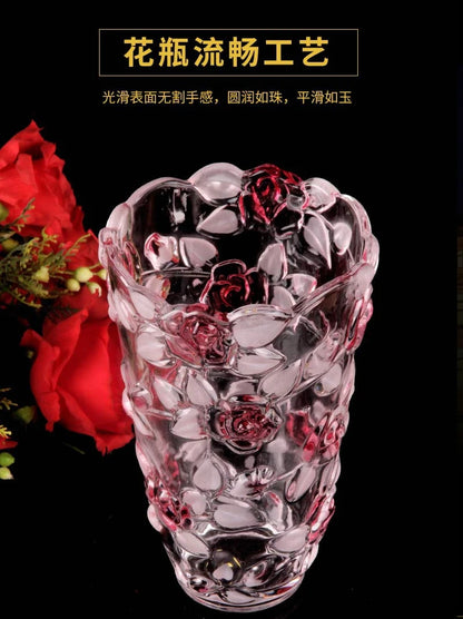 Luxury European Style Crystal Glass Tabletop Vase