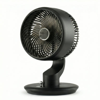 GAITIR Rechargeable Desk Fan - 7800mAh Battery with Smart Touch Display - Black, White, rechargeable desk fan with aroma tray