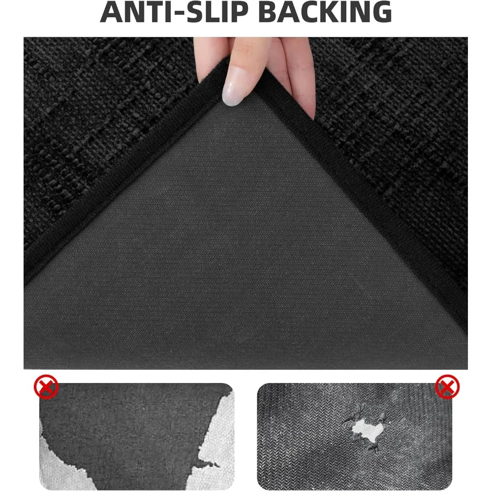 Lightweight & Ultra Thin Absorbent Bathroom Mats~5 Piece Set