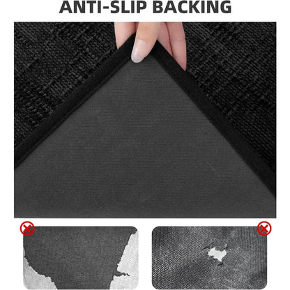 Lightweight & Ultra Thin Absorbent Bathroom Mats~5 Piece Set