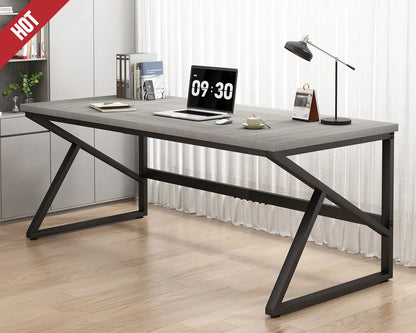Large Industrial Style Home Office Double Computer Desk