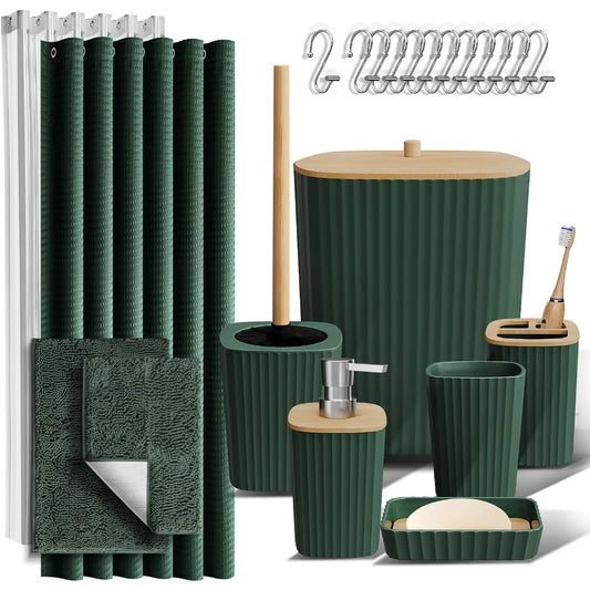 22 Piece Bathroom Accessories Set in 8 Colors