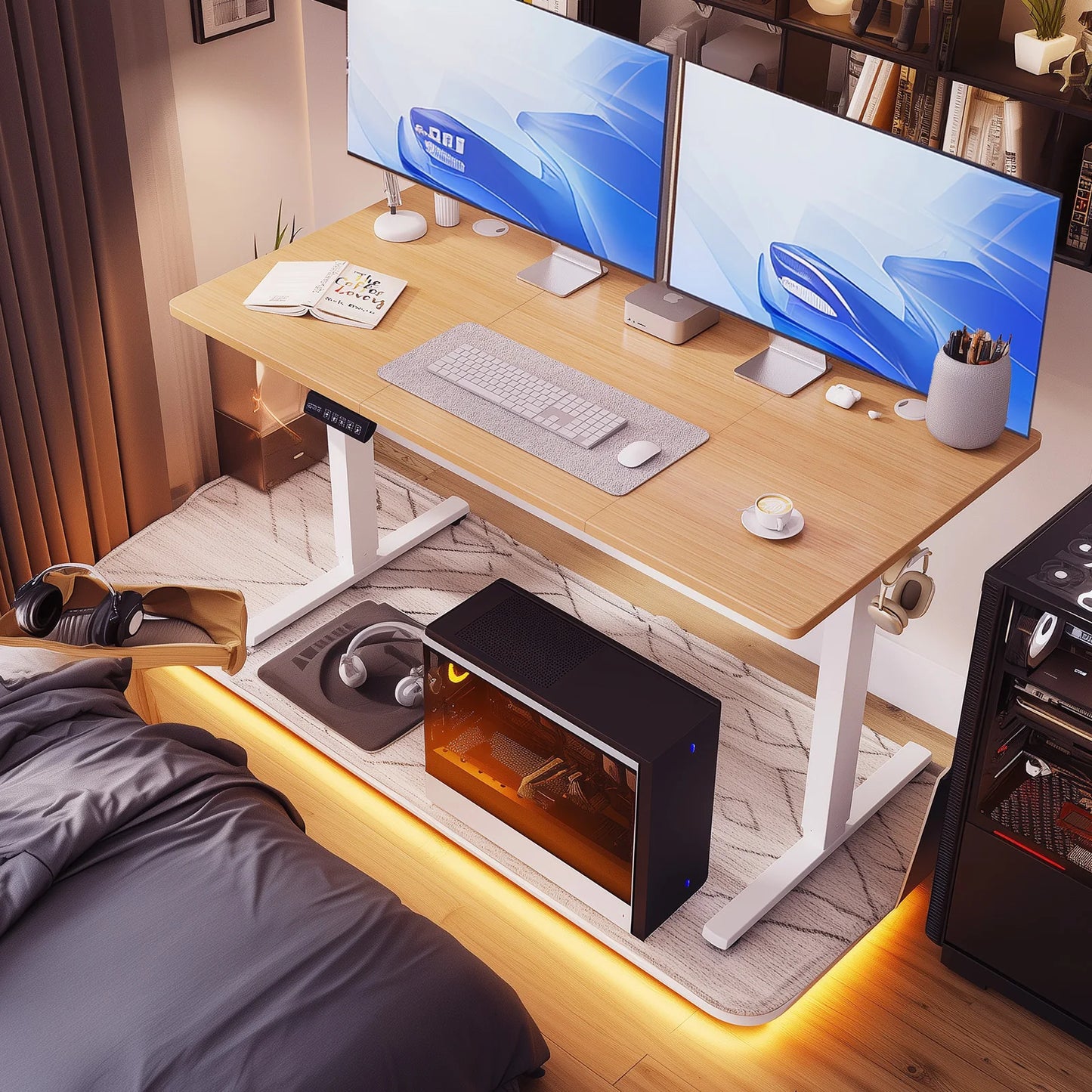 Variations of Electric Standing Desk with Memory Presets to fit diverse home office styles and preferences.