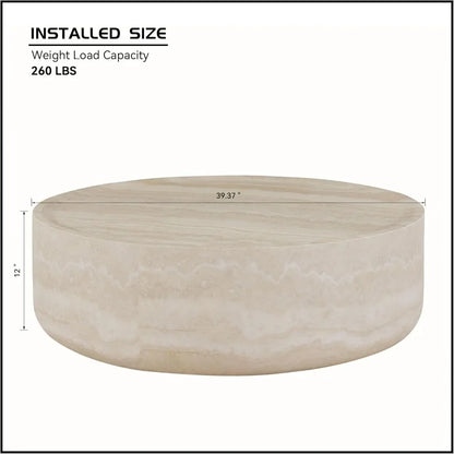 Elegant & Luxurious Round Center Cocktail Table
