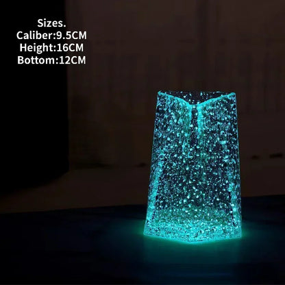 Luminous Ornamental Glass Flower Vase