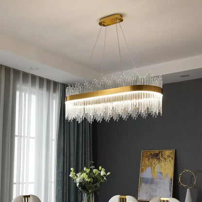 Modern LED Dimmable Crystal Chandelier