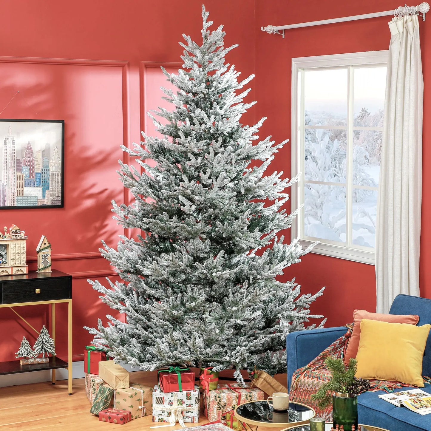 Lush Artificial 9' Nordic Pine Christmas Tree