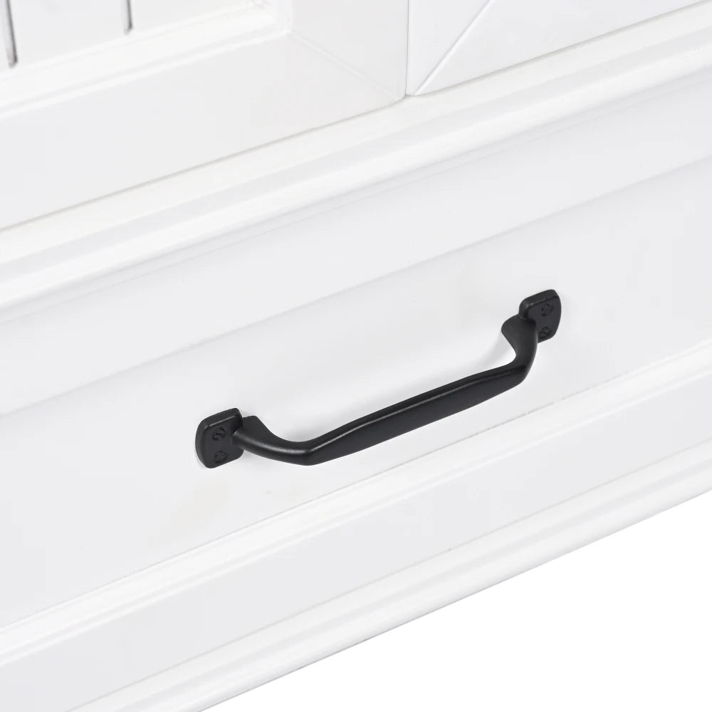 Modern & Independent 20" White Bathroom Vanity w/Semilune Ceramic Sink
