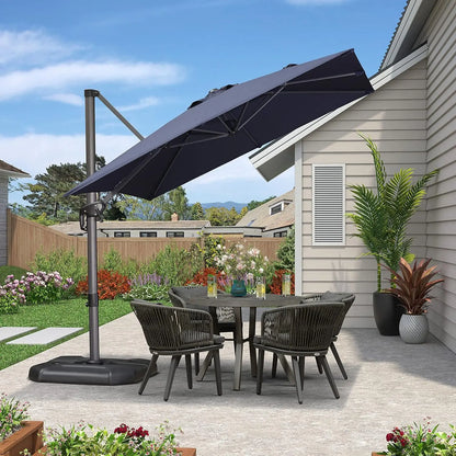 Outdoor All Aluminum Square Cantilever Umbrella