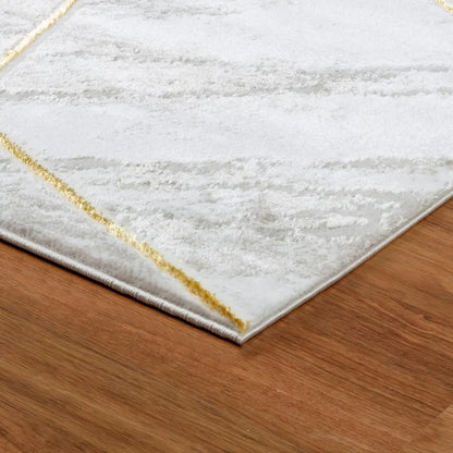 Modern Abstract High Pile 8' x 10'  Marble Area Rug 