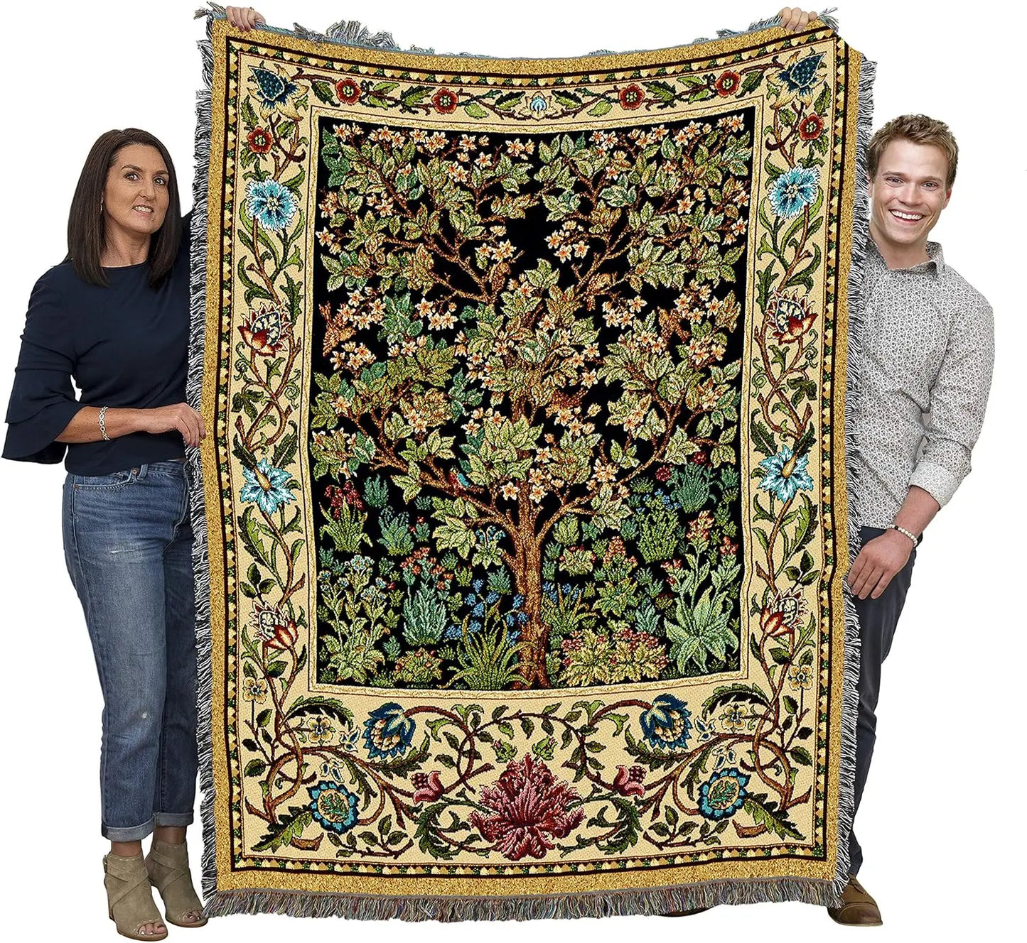 Throw Woven from Tapestry-"Tree Of Life"