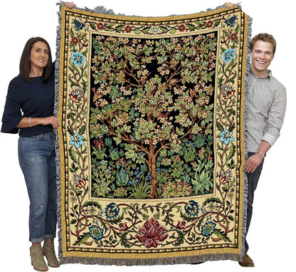 Throw Woven from Tapestry-"Tree Of Life"