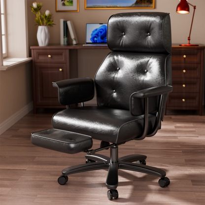 Executive Big & Tall Reclining Office Chair w/Footrest