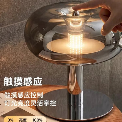 Creative Italian LED Table Lamp with Touch Dimming Functionality