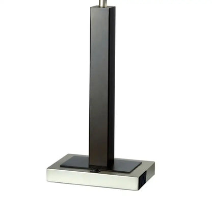 Tall Metal and Polyresin Table Lamp with Dark Espresso Finish