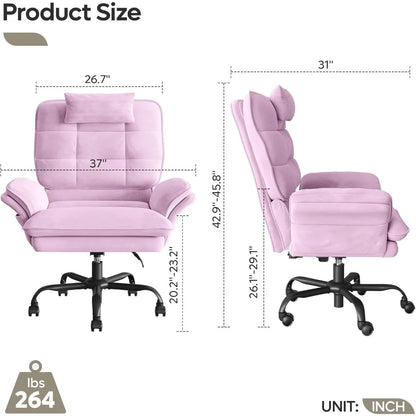 Plush pocket spring cushion of the Velvet Criss Cross Office Chair, designed as a reclining desk chair for luxurious, long-lasting seating.