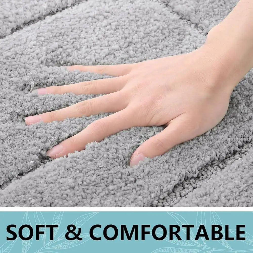 Soft Shaggy Microfiber Bath Rug