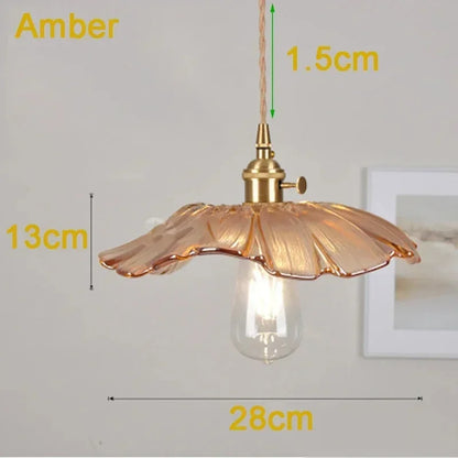 Artisan Lotus Leaf Pendant Light set in a lively kitchen, enhancing the space with its warm glow and artistic design as a lotus leaf pendant light.