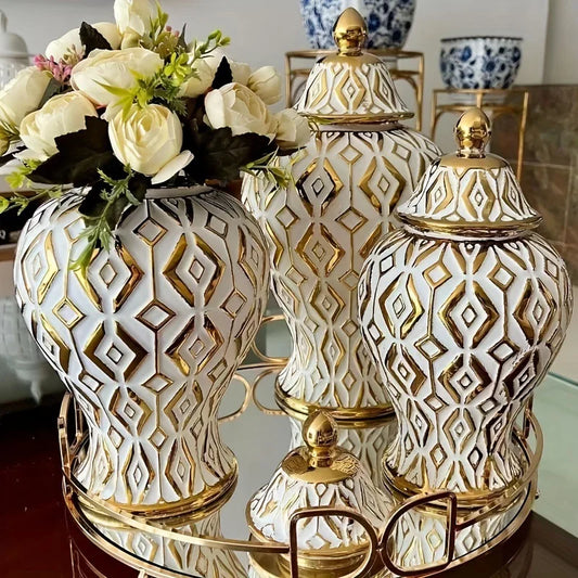 Decorative Ceramic Tabletop Universal Jar/Flower Vase