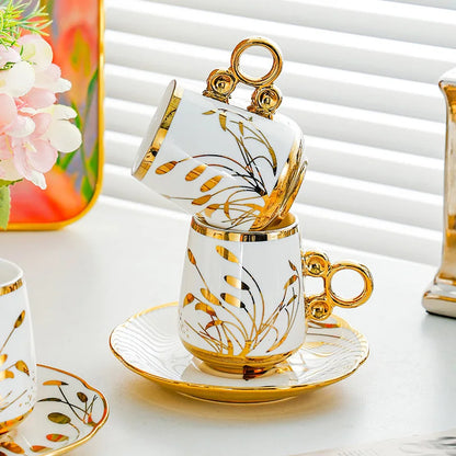 European Ceramic Coffee Cup Set