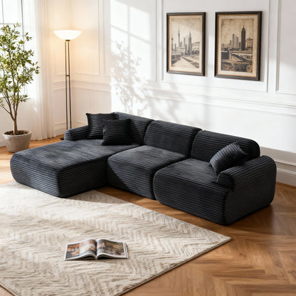L-Shaped Modular Sofa in a stylish setting, showcasing its elegance and ability to enhance the look of any space.