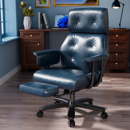 Executive Big & Tall Reclining Office Chair w/Footrest