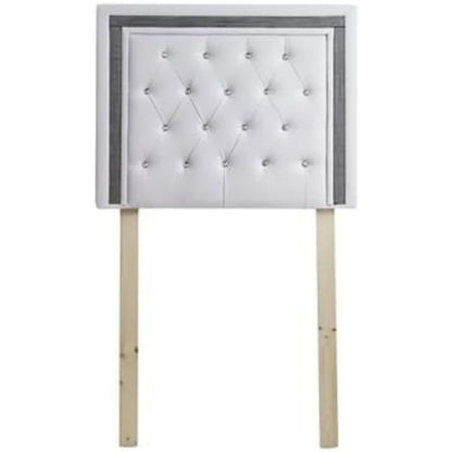 College Dorm Headboard With Black Crystal Border