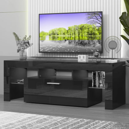 Modern Living Room Entertainment Center w/LED Lights