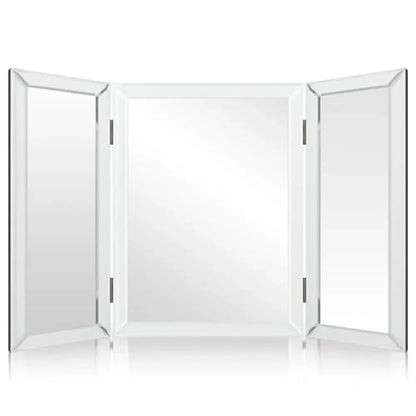 Beautiful & Modern Tri-fold Bathroom Wall Mirror