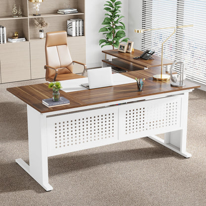 Modern 63" Executive Versatile L-shaped Desk