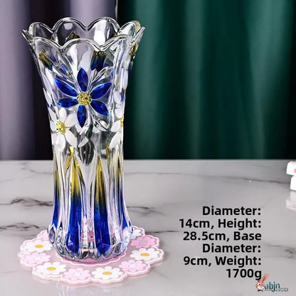 Minimalist Style Multi-Color Glass Flower Vase