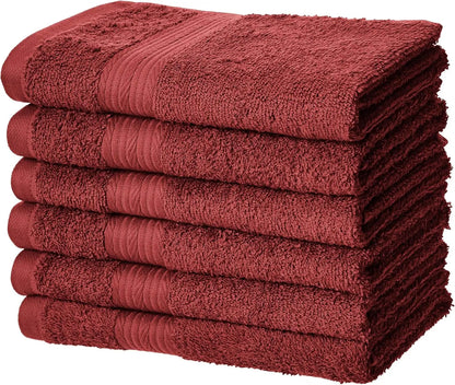 Soft cotton texture of the Luxury 6-Piece Cotton Bath Towel Set, highlighting comfort and luxury. Luxury cotton towel set.
