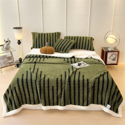 Luxury Thick Plush Reversible Throw Blanket         