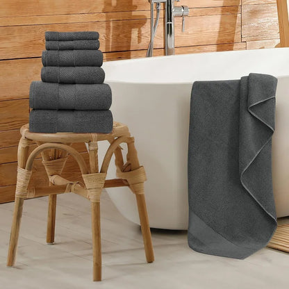 Ultra Plush Bamboo Viscose Bath Towels ~ 6 Piece Set