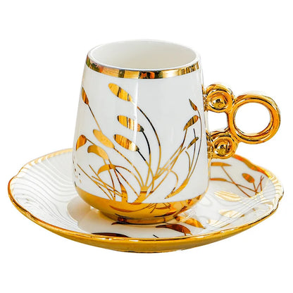 European Ceramic Coffee Cup Set