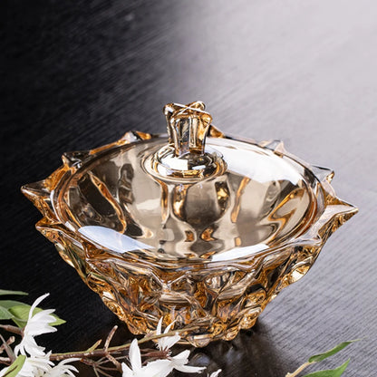 Charming Elegant Crystal Candy Jar with Lid and Sugar Jar - adds elegance to your kitchen.