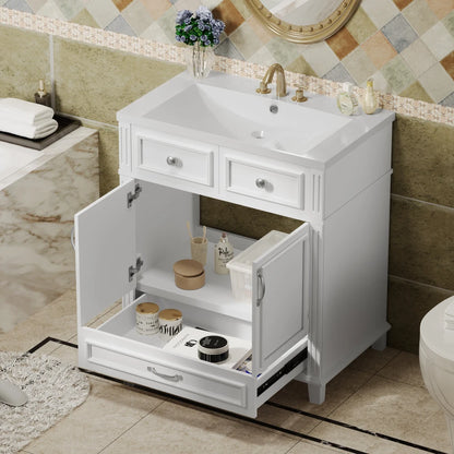 Independent Bathroom Vanity with Resin Sink
