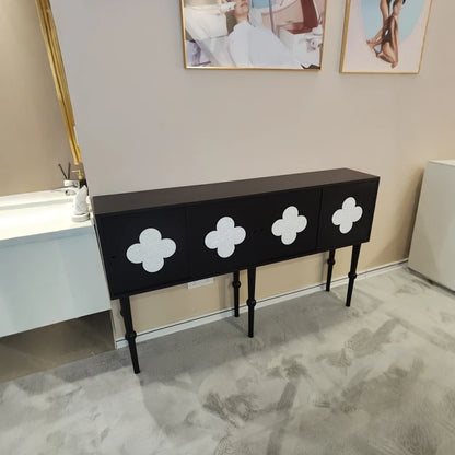 Retro Style High-leg Accent Cabinet