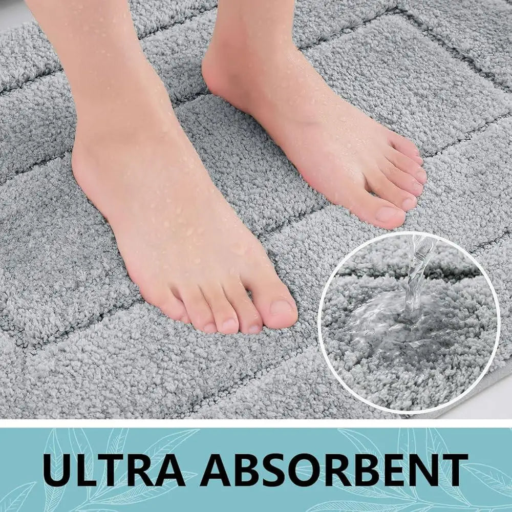 Soft Shaggy Microfiber Bath Rug