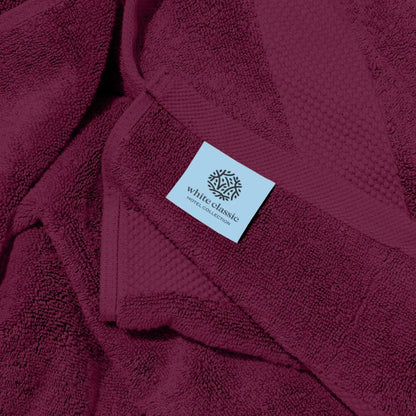 Wine Red Bath Towels-Set of 4