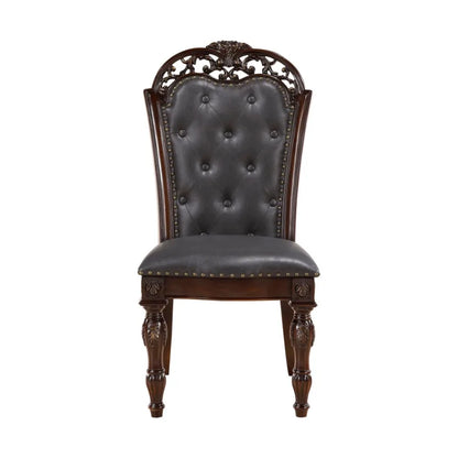 Elegant & Formal Upholstered Button Tufted Dining Chair/Set of 2
