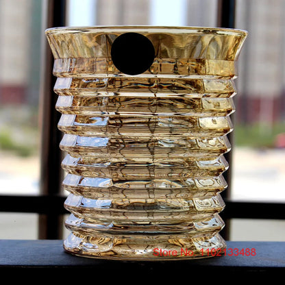 European Style Grotesque Golden Crystal Whisky Glasses