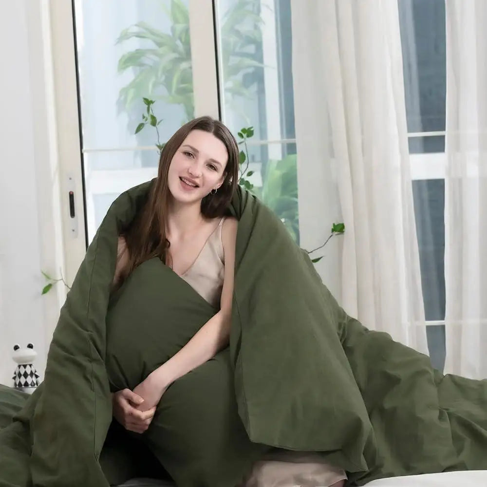 King Size Ultra Soft Cotton Duvet Cover Set
