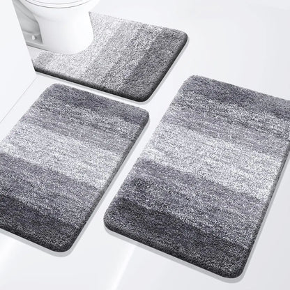 Extra Soft & Absorbent Bathroom Rugs~ 3 Piece Set