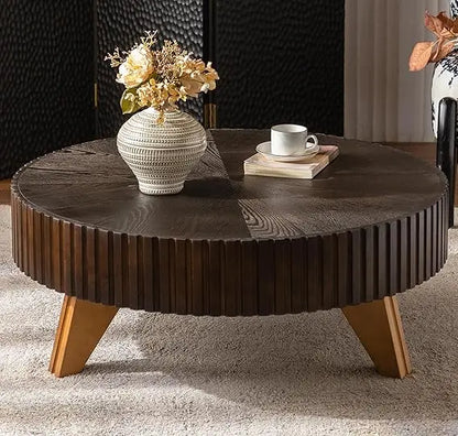 Modern Pedestal Design Round Accent CenterTable