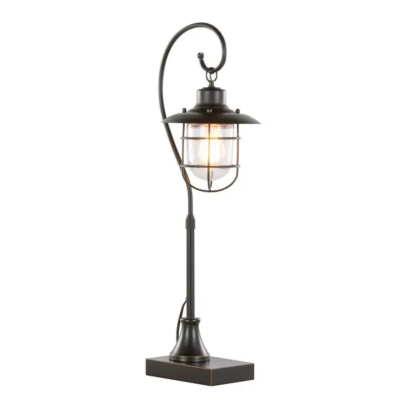 Adjustable height feature of the Set of 2 Contemporary 33" Tyr Metal Task Lamps, a great solution for contemporary metal desk lamps.