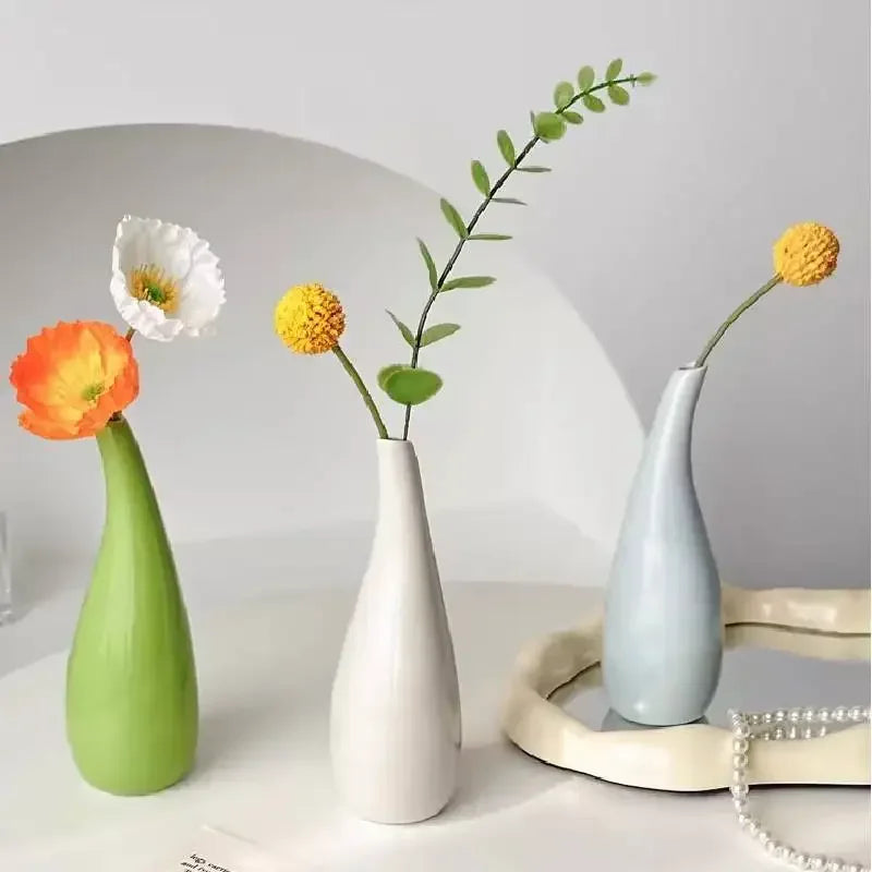 Small Ceramic Nordic Style Flower Bud Vase