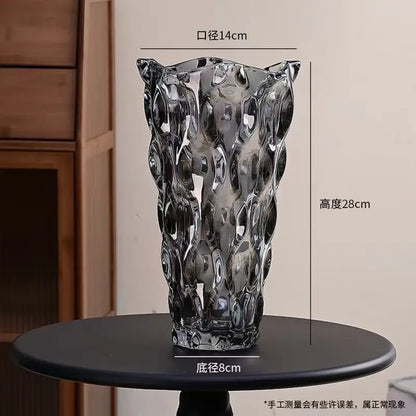 Luxury Crystal Glass Footed Tabletop/Countertop Vase