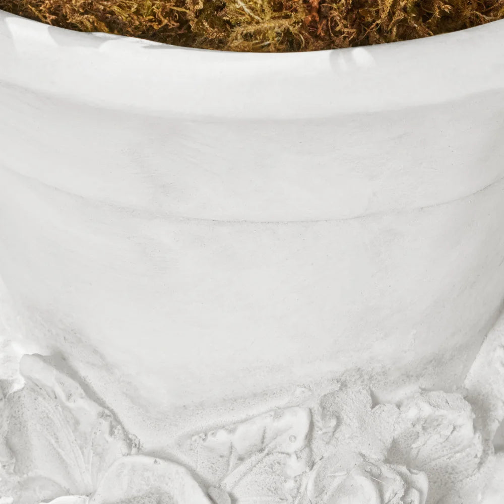 Antique Style White Garden Urn Planter